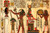 Baocicco 7x5ft Egyptian Mural Backdrop Ancient Egypt Pharaohs Photography Background Egyptian Scroll History Painting Wall Ancient Temple Backdrop Photo Portraits Egypt Party Decor Wallpaper Props