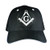 AffinityAddOns Masonic Symbol Hat - Embroidered Mason Patch Baseball Cap Black  White