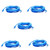 BattleBorn 5-Pack of 25ft CAT5 Cat5e Ethernet Patch Cable - RJ45 Network Wire Cord - Blue