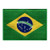 Brazil Flag Embroidered Patch Brazilian Brasil Iron-On National Emblem