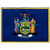 New York State Flag Embroidered Patch Iron-On NY Emblem