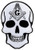 Masonic Skull Patch Head Iron On Embroidered Freemason Mason G Square Compass