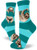 ModSocks Women s Sloth Stripe Crew Socks in Teal