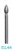 EL44 - 150 Grit Diamond Bur - 3 32 inch Shank -Made In USA- - Football Shaped Diamond Bur - Approximately 3.4mm diameter x 8mm head length