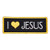 I Love Jesus Heart Patch  Christian Patches