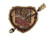 Steampunk Wall Clock Heart Pierced Cupid Gearwork Painted Resin [Toy]