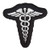 Caduceus Medical Symbol Black  and  White Patch  Medical Patches