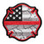 Maltese Thin Red Line Flag Patch  Firefighter Patches