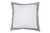 Home Maison Single -1- 100 percent  Cotton Pure White Euro Square Size Pillow Sham  Decorative Floral Scroll Stitch 26in x 26in -Black-