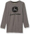 John Deere boys Long Sleeve Tee T Shirt  Gray  6 US