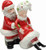 Appletree Design I've Got Your Back Santa and Mrs. Claus Salt and Pepper Set, 4-Inch