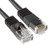 Cat5e RJ45 Patch Ethernet LAN Network Cable  100 ft Black Color