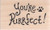 You re Purrfect Wood Mounted Rubber Stamp -B15126-