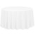 LinenTablecloth Round Economy Polyester Tablecloth  132-Inch  White