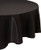 LinenTablecloth Round Economy Polyester Tablecloth  132-Inch  Black