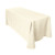 LinenTablecloth 90 X 132 in. Rectangular Economy Polyester Tablecloth Ivory