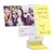 Note Tower Desktop Mini Sticky Note Holder - Prevents Lost  and  Misplaced Sticky Notes  Displays up to 4 Photos  Includes 50 Sheets of 3 inch x 3 inch Sticky Notes  Easy One-Handed Paper Insertion  White