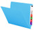Smead End Tab File Folder, Shelf-Master Reinforced Straight-Cut Tab, Letter Size, Blue, 100 per Box (25010)