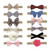 12 Pack Baby Girl Nylon Headbands and Bows  Assorted Hair Accessories Newborn Infant Toddler