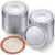 24 Packs Canning Lids Regular Mouth  70MM Canning Jar Lids with Silicone Seals Rings  Reusable Split-Type Lids Leak Proof and Secure Mason Jar Lids for kerr and Ball Canning Jars