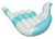 Swimline Hangloose Lounger Pool Inflatable Ride-On, Blue, White