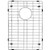 VIGO Stainless Steel Bottom Grid, 8.75-in. x 17.75-in.