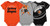 Outerstuff NFL Boys Newborn and Infant Assorted Team 3 Pack Creeper Set  Cincinnati Bengals 6-9 Months