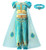Arielno Girl Princess Halloween Costume Party Dress -8 Years  Light Blue-
