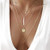 Jovono Gold Boho Multilayered Necklaced Star Sequins Bar Pendant Jewelry Necklace Chains for Women and Girls