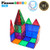 PicassoTiles 60 Piece Set 60pcs Magnet Building Tiles Clear Magnetic 3D Building Blocks Construction Playboards - Creativity beyond Imagination, Inspirational, Recreational, Educational, Conventional