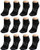 Avia Women s Performance Cushioned Moisture Wicking Low Cut Socks -12 Pack-  Black  Shoe Size  4-10