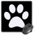 3dRose White Paw Print on Black Animal Pawprint Cute Cartoon Animal Footprint Eg Dog Or Cat Foot Print Mouse Pad -mp_161532_1- 3dRose White Paw Print on Black Animal Pawprint Cute Cartoon Animal Footprint Eg Dog Or Cat Foot Print Mouse Pad -mp_161532_1-