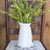 White Distressed Enamelware Look Small Milk Pitcher