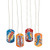 Fun Express Super Hero Dog Tag Necklace - 12 Pieces - Educational and Learning Activities for Kids
