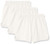 Soffe Girls  Authentic Cheer Short  White  Small -3-Pack-