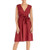 RACHEL Rachel Roy Womens Pearl Sleeveless Tie-Front Casual Dress Red 4