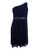 Adreanna Papell Women s One Shoulder Embellished Lace Mini Dress Navy Size 4