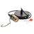 Yuehuam E27 Vintage Pendant Light Holder with Pull Chain Switch Lamp Base Ceiling Mounted -Bronze-