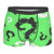 Question Mark in Green White Men s Boxer Briefs  Lightweight Micro-Stretch Underwear Shorts