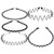 LEORX 5Pcs Metal Headbands Wavy Hairband Spring Hair Hoop Sports Elastic Non Slip Slicked Headband Athletic Hairband for Men Women -Black- LEORX 5Pcs Metal Headbands Wavy Hairband Spring Hair Hoop Sports Elastic Non Slip Slicked Headband Athletic Hairband for Men Women -Black-