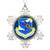 VinMea Best Friend Snowflake Ornaments Strategic Air Command SAC Patch Christmas Decorating Ideas Badge