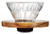 Hario V60 Glass Coffee Dripper, Size 01, Olive Wood