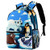Polar Animal Walrus Seal Penguin Casual Backpack School Bag Travel Daypack