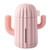 BOINN USB Air Humidifier Cactus 340ML Timing Aromatherapy Essential Oil Diffuser Aroma Mist Maker Fogger with Light-Pink