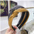 ASLKUYT Fashion hair accessories women s PU imitation leather fabric side knotted fine side with teeth non-slip headband girl hair band 2pcs