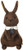TSTADVANCE Wild Rabbit Series Stuffed Animal -Brown- 18cm -Japan Import-
