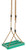 Swingan One of A Kind Standing Swing with Adjustable Ropes (Fully Assembled), Green