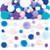 Baker Ross AV616 Winter Pom Poms - Pack of 200  Ideal for Kids  Arts and Crafts  Christmas  Gifts  Keepsakes
