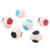 yxsian69g Cat Toy  Pet Toy  6Pcs Cat Kitten Color Block Catnip Canvas Football Claw Grinding Interactive Toy 5 cm