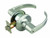 Design House 701979 C-Series 2-Way Latch Entry Door Handle, Adjustable Backset, Satin Chrome Finish